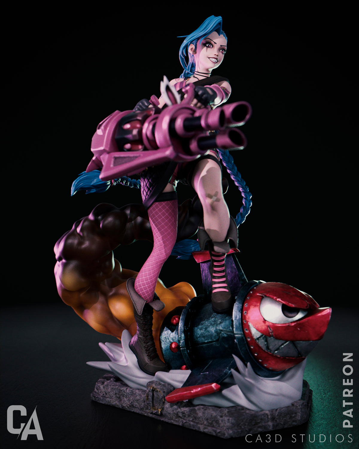 figurine Vi, figurine Arcane, figurine a peindre, figurine Jinx
