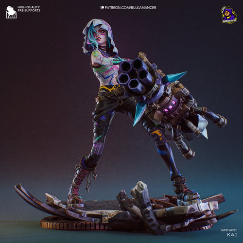 Figurine Isha Arcane, figurine Arcane, figurine Jinx, Figurine a peindre