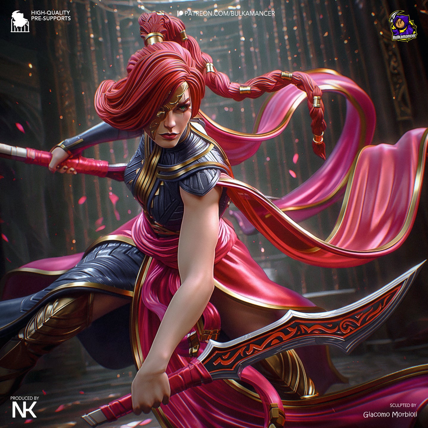 figurine a peindre, figurine katarina, figurine lol, league of legends
