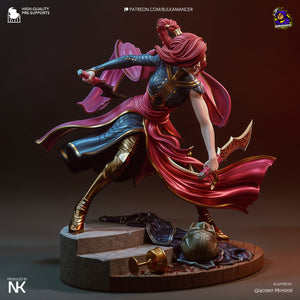 figurine a peindre, figurine katarina, figurine lol, league of legends