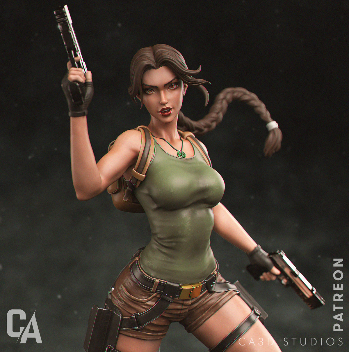 figurine tomb raider, figurine lara croft, figurine a peindre
