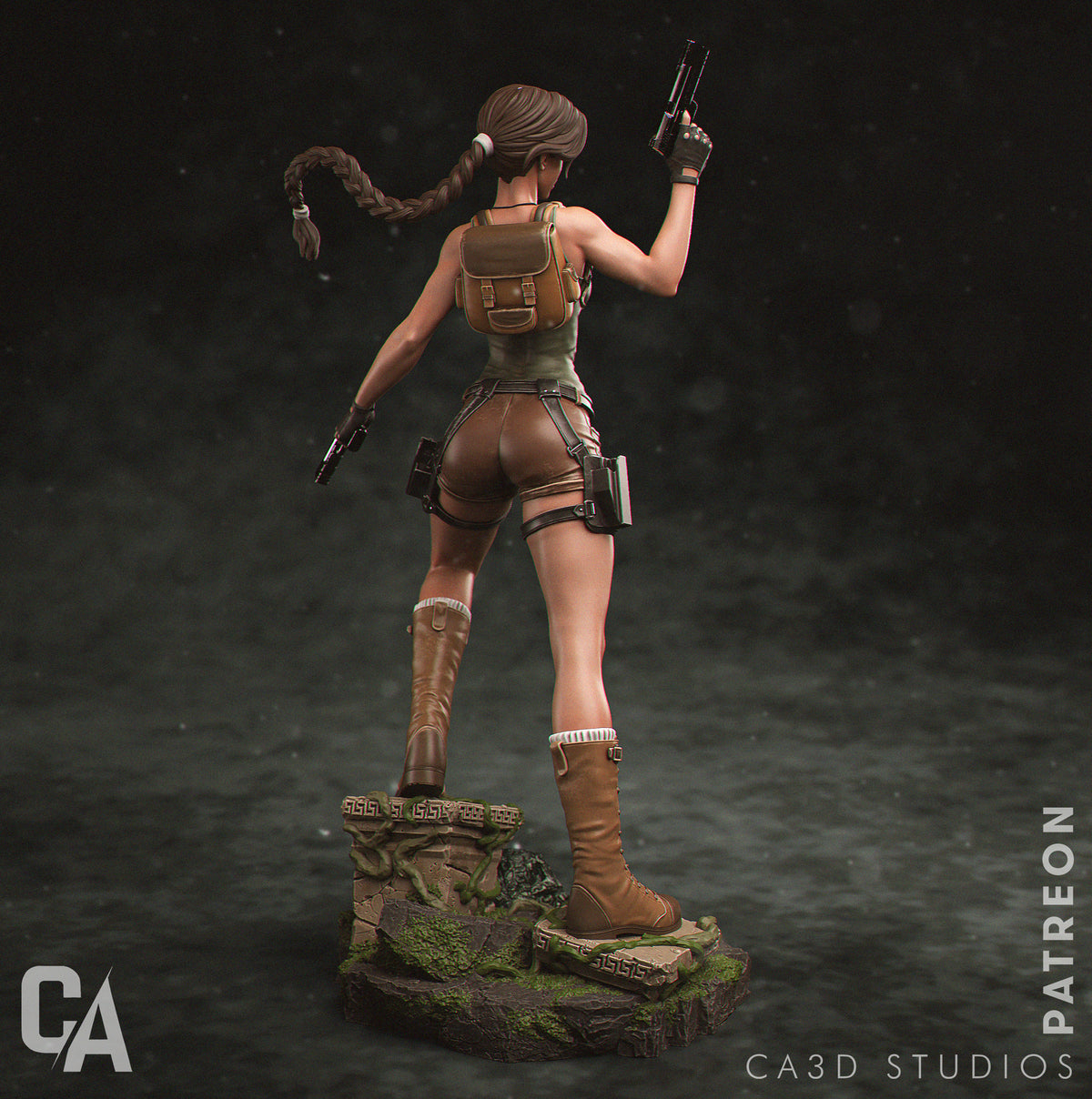 figurine tomb raider, figurine lara croft, figurine a peindre