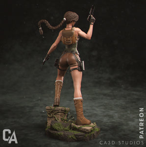 figurine tomb raider, figurine lara croft, figurine a peindre