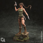 figurine tomb raider, figurine lara croft, figurine a peindre