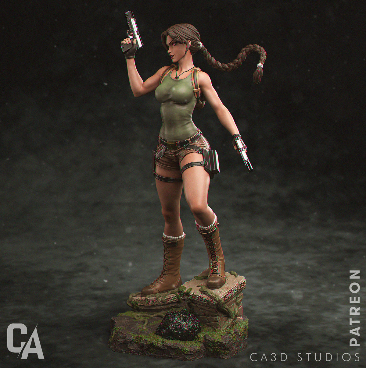 figurine tomb raider, figurine lara croft, figurine a peindre