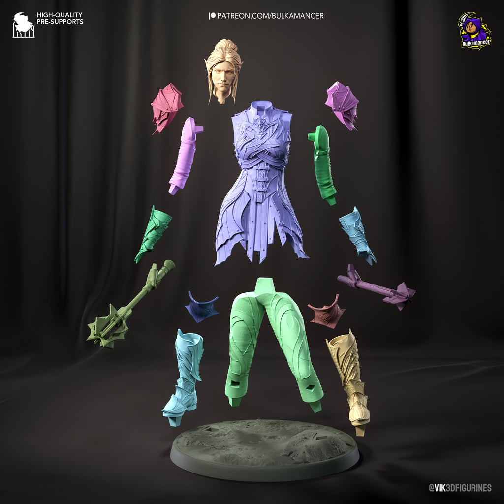 Baldur's Gate, figurine Baldur's Gate, figurine Astarion, Lae'Zel, Figurine Karlach, figurine ombrecoeur, gayle, wyll, Daëlys Art, Minthara