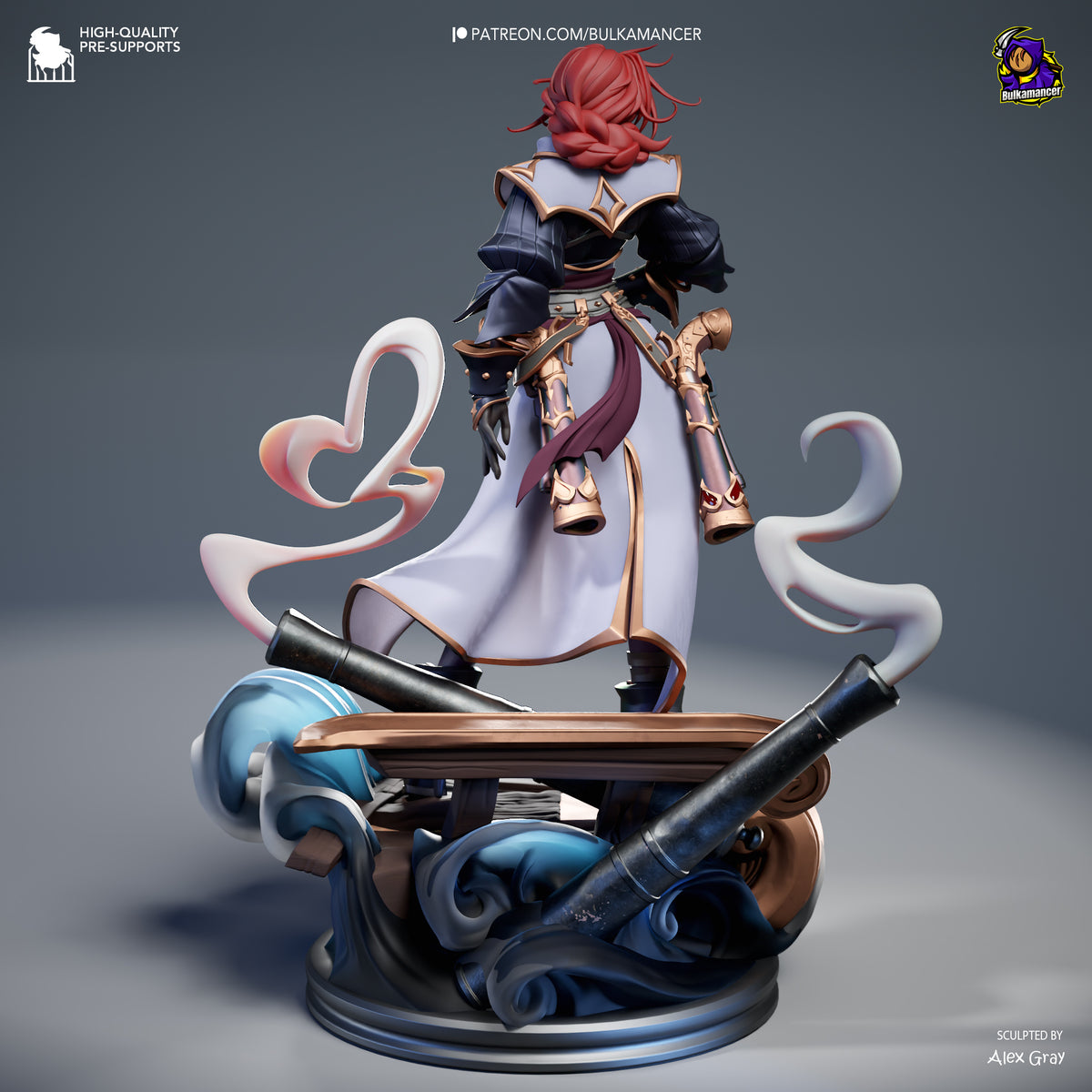 figurine miss fortune, figurine a peindre, league of legends, arcane