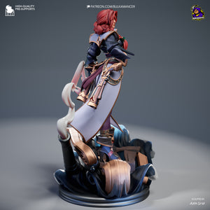 figurine miss fortune, figurine a peindre, league of legends, arcane