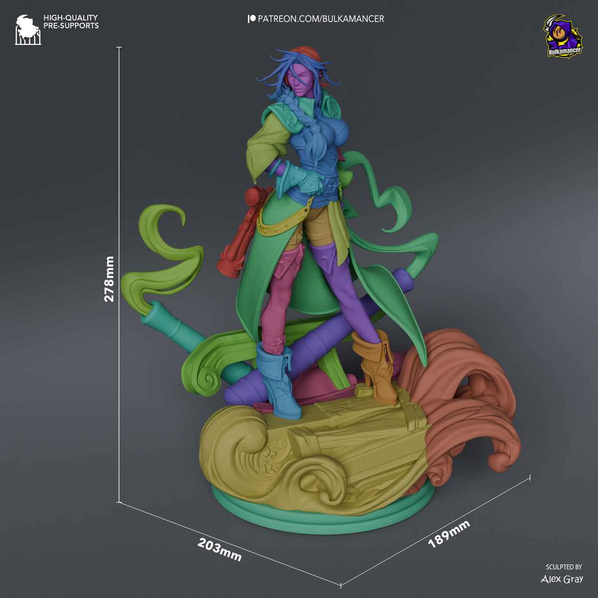Paintable figurine - Miss Fortune