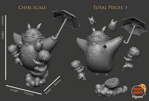 Totoro, figurine Totoro, diorama, Ghibli