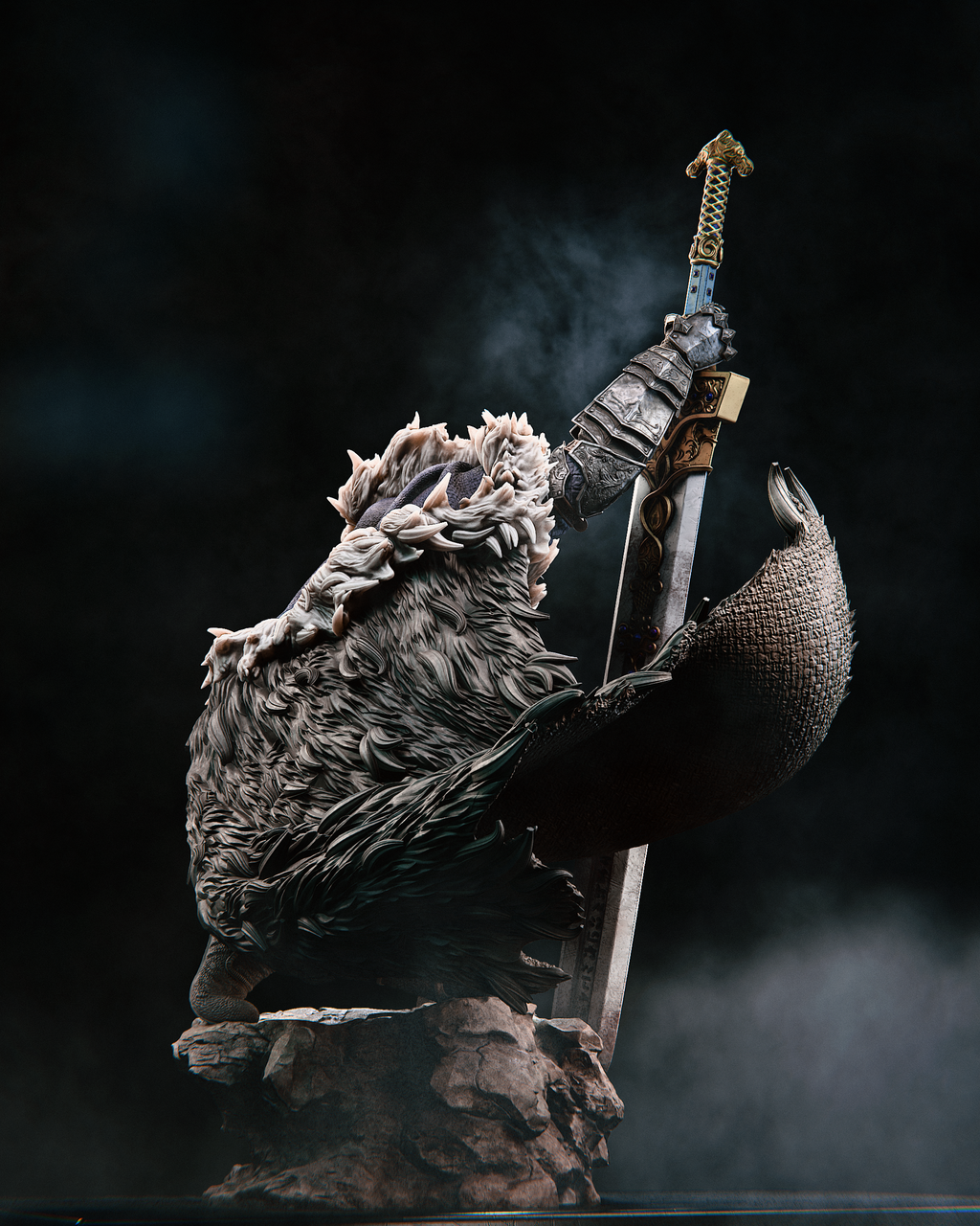 Figurine to paint - Wolf Knight