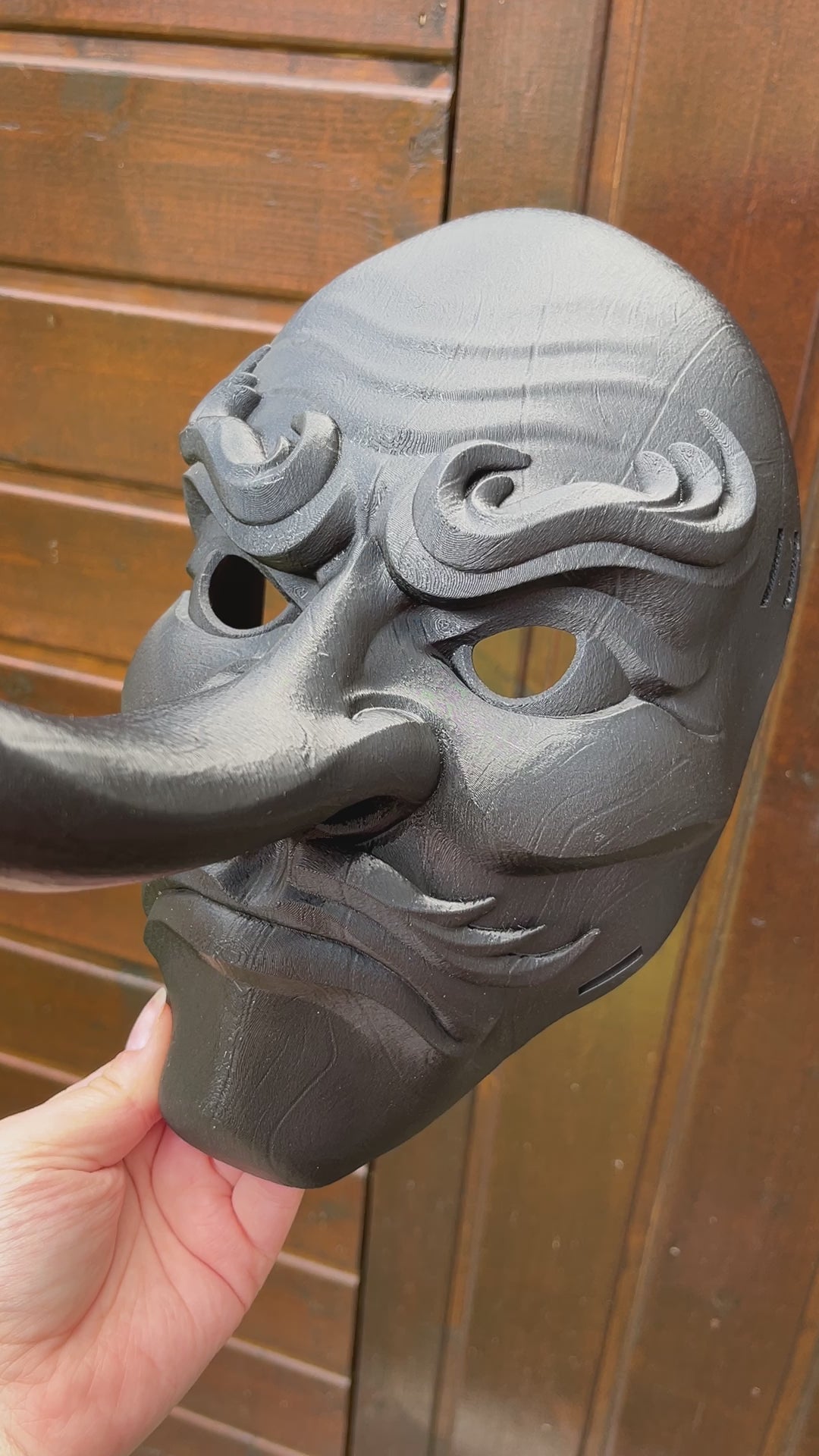 Masque Tengu portable - brut