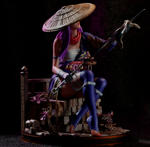 figurine Marvel Rivals Psylocke, figurine Psylocke, figurine marvel, figurine a peindre, samourai
