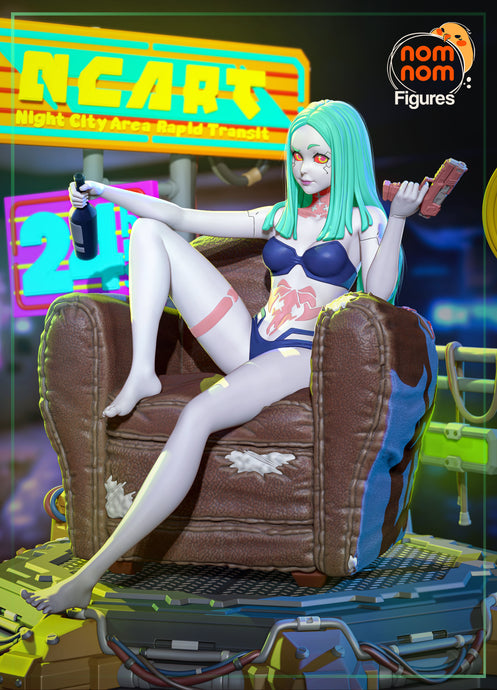 Rebecca, Cyberpunk Edgerunners, Cyberpunk Rebecca, figurine Cyberpunk