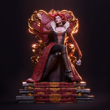 Load image into Gallery viewer, figurine a peindre, figurine reine rouge, figurine alice au pays des merveilles
