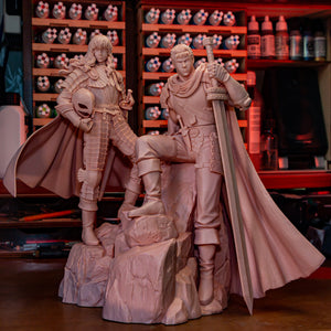 figurine griffith, figurine berserk, figurine guts, l'age d'or, figurine a peindre