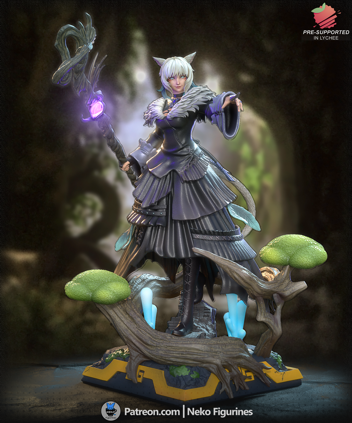 figurine a peindre, figurine Y'shtola, ff14, ffxiv