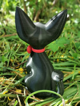 Load image into Gallery viewer, Ghibli, Jiji, Lily, chat, cat, chat bus, totoro, japon, princesse mononoké, studio ghibli, miyazaki, figurines chats, daëlys art
