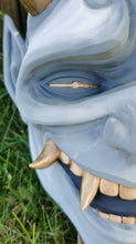Charger l&#39;image dans la galerie, oni, décoration murale oni, décoration japonaise, masque oni, masque japonais, masque samuraï, oni wall decoration, japanese decor, samuraï props, hannya mask, masque hannya, décoration japonaise, manga, anime, Daëlys Art
