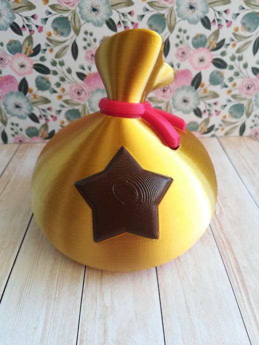 Animal crossing, clochettes, bells bag, tirelire animal crossing, animal crossing piggy bank, animal crossing money, animal crossing unlimited bells, nintendo, tom nook, switch, jeu vidéo, mignon, cadeau, Daëlys Art